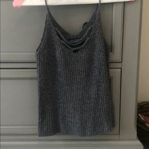 AE grey knit tank